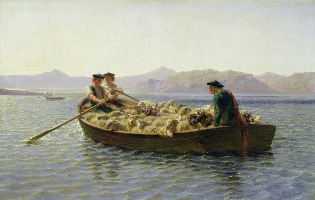Robåt, 1863 av Rosa Bonheur
