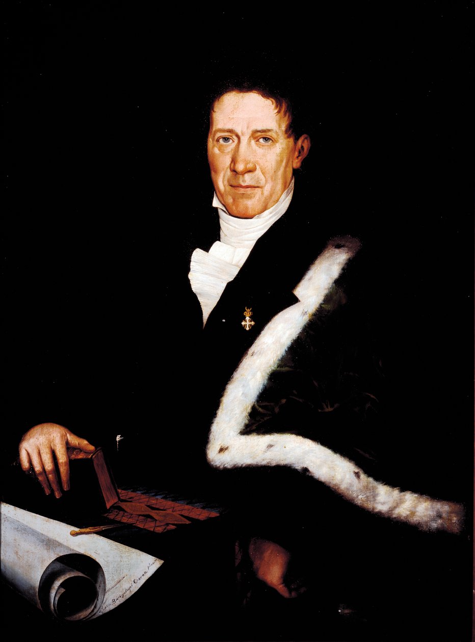 Portrett av arkitekten Carlo Barabino (1768-1835) Maleri av Rosa Bacigalupo Carrera (1800-tallet) Genes fra 1800-tallet, Gallery of Modern Art av Rosa Bacigalupo Carrea