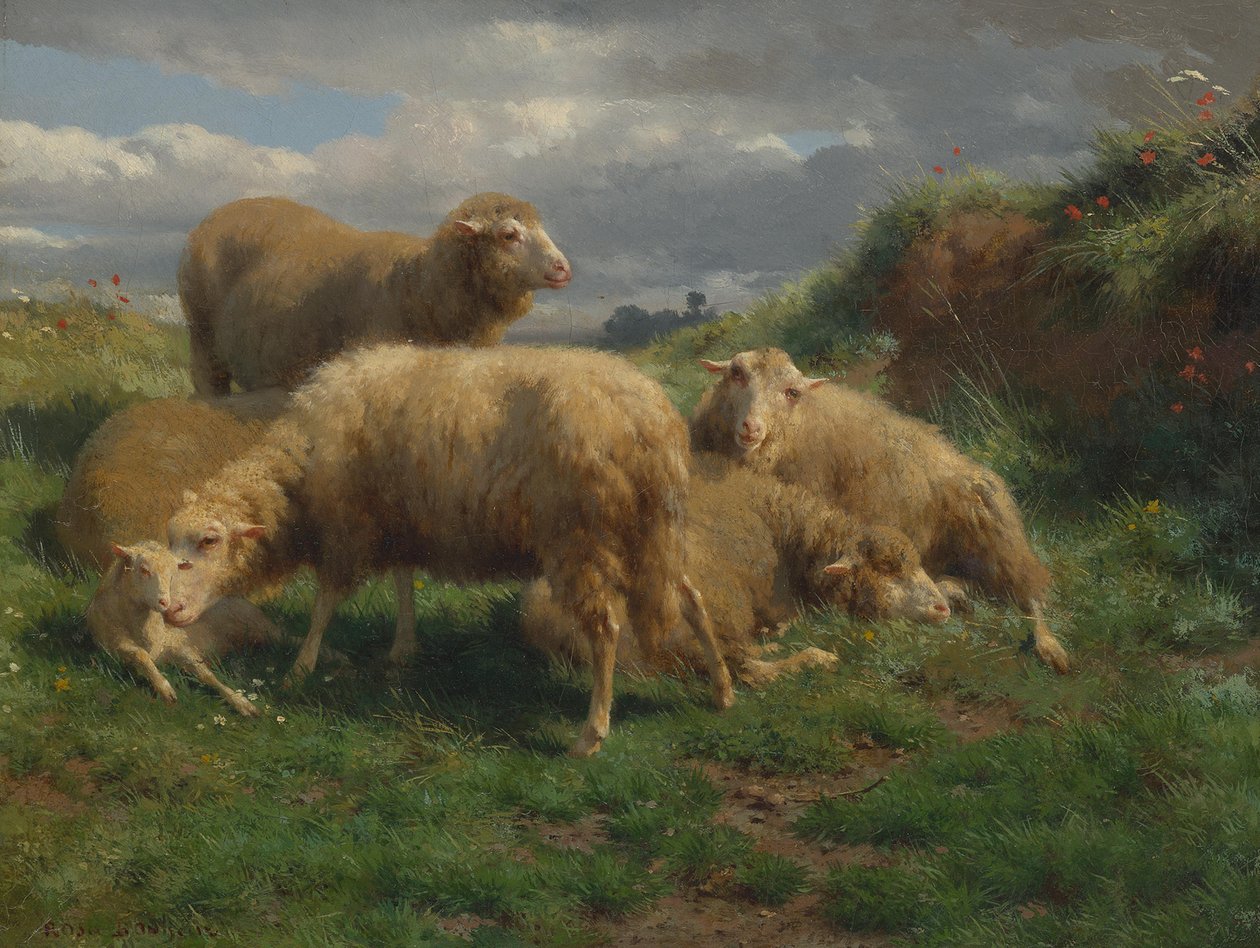 Et landskap med sauer av Rosa Bonheur