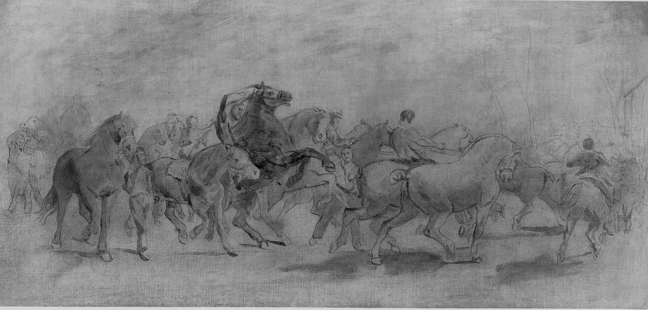Studie for The Horse Fair av Rosa Bonheur