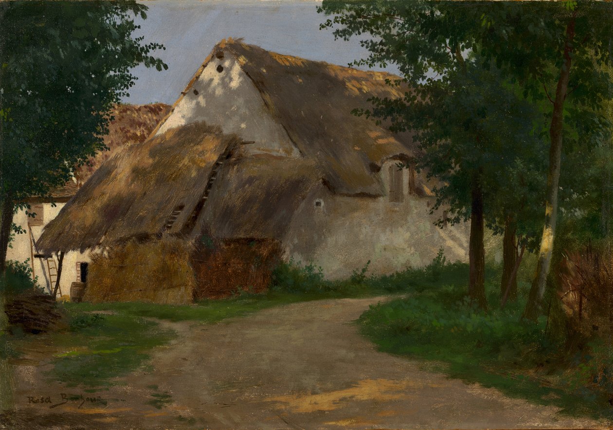 Gården ved inngangen til skogen, 1860-1880 av Rosa Bonheur