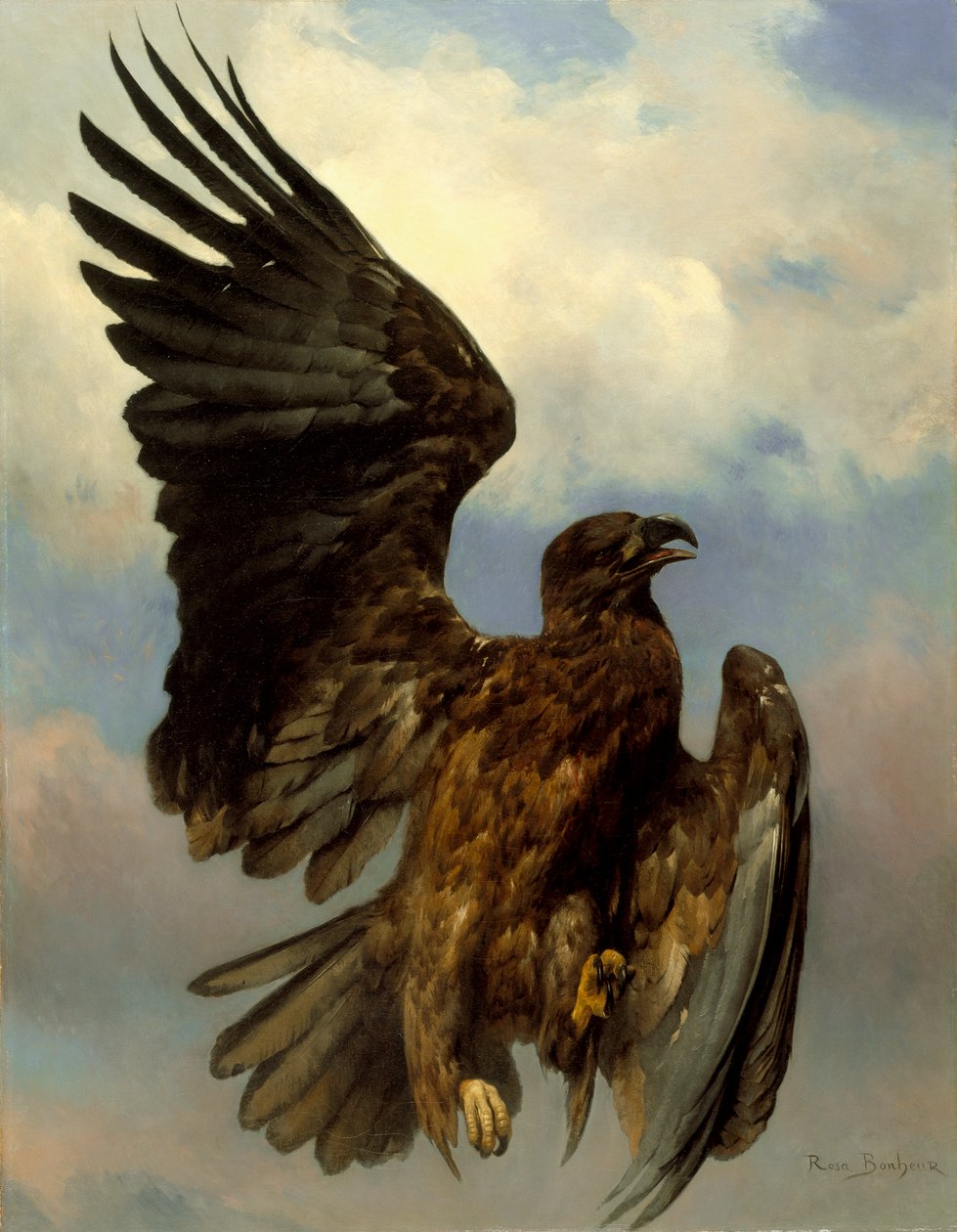 Den sårede ørn, ca. 1870 av Rosa Bonheur