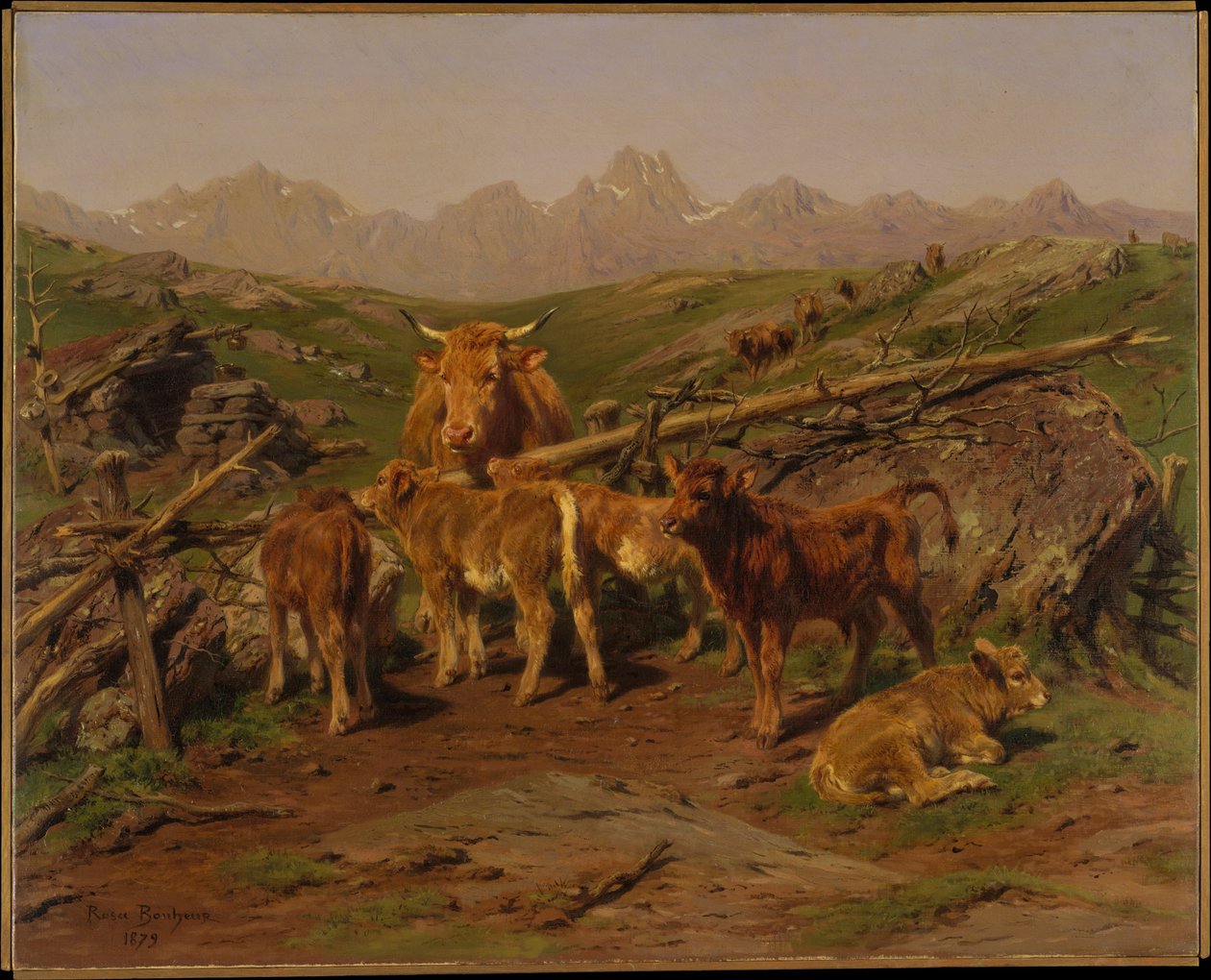 Avvenning av kalvene av Rosa Bonheur