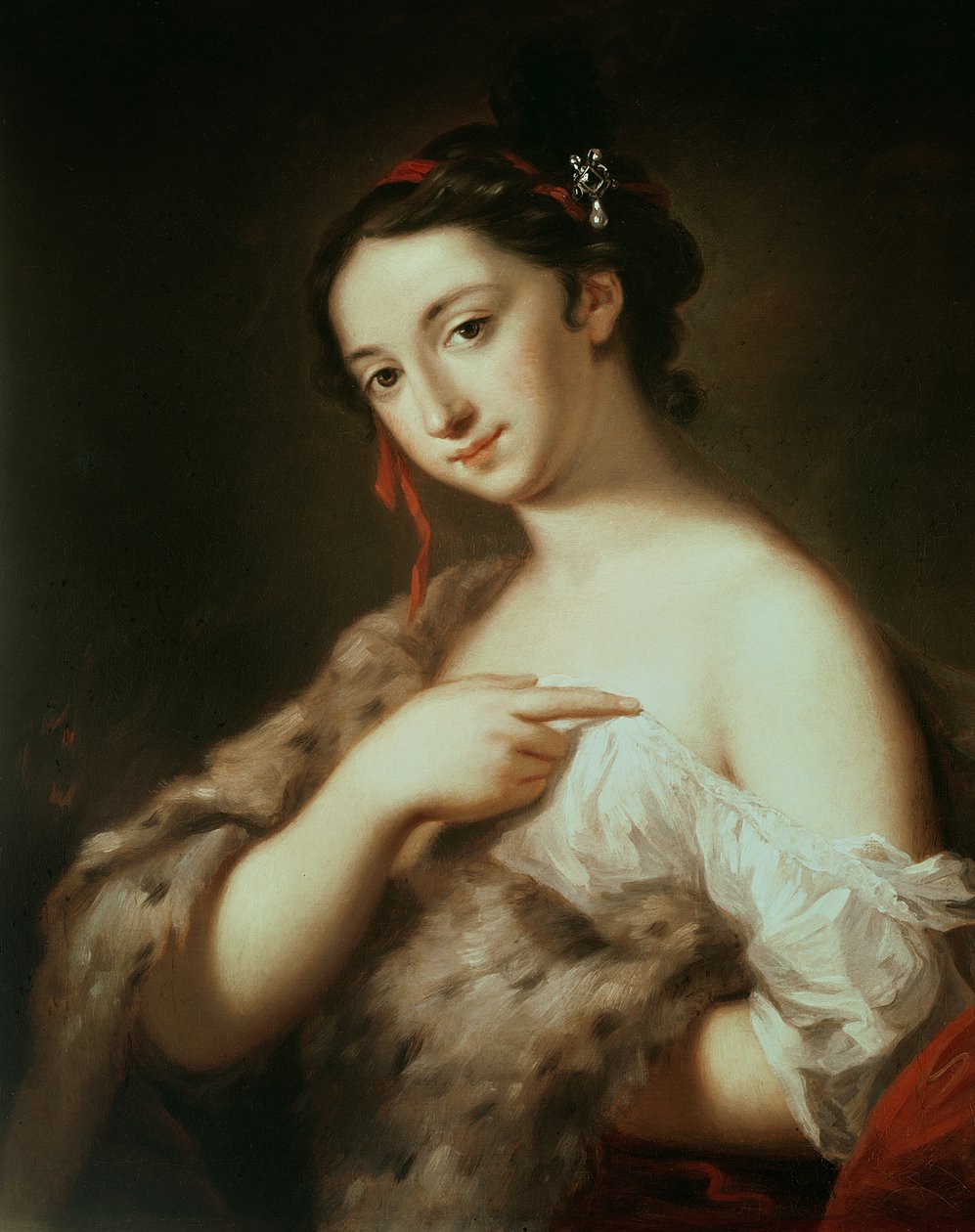 En dame (vinter) av Rosalba Giovanna Carriera