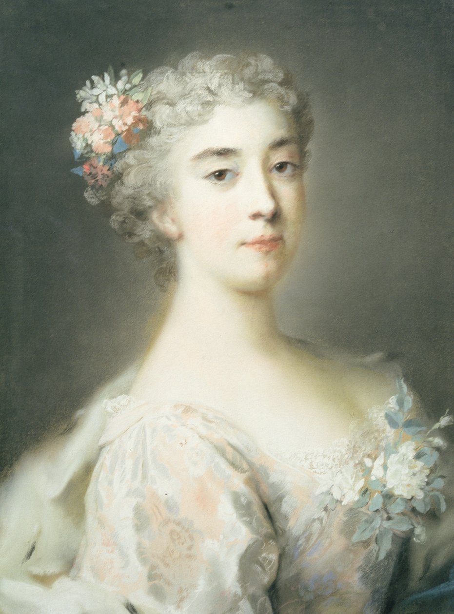Enrichetta Anna Sofia av Modena (1702-1777), 1723 av Rosalba Giovanna Carriera