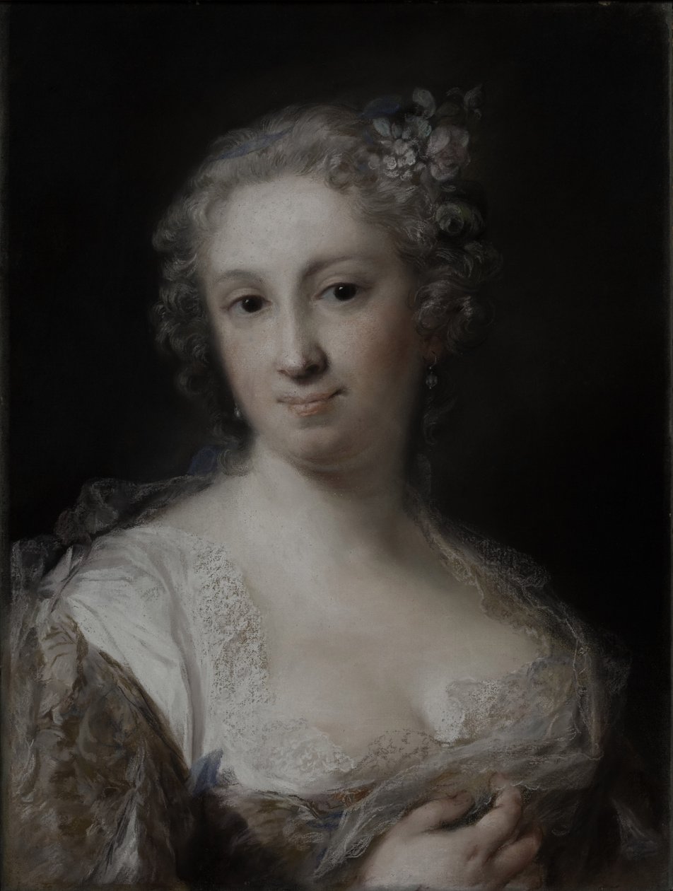 Portrait of a Lady, ca. 1730-40 (pastell på papir, lagt ned på lerret) av Rosalba Giovanna Carriera