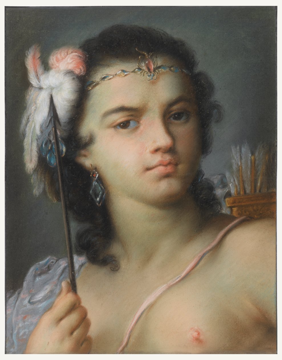 Personifisering av Amerika av Rosalba Carriera