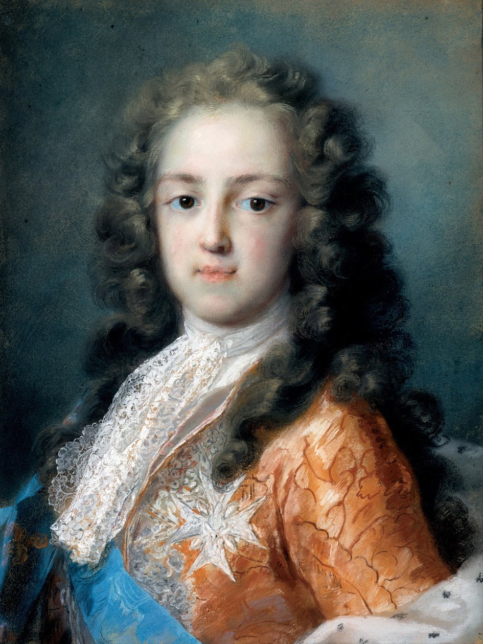 Louis XV av Frankrike (1710-1774) som Dauphin - Peinture de Rosalba Giovanna Carriera (1657-1757) - 1720-1721 - Pastell på papir - 50,5x38,5 - Dresden State Art Collections av Rosalba Giovanna Carriera
