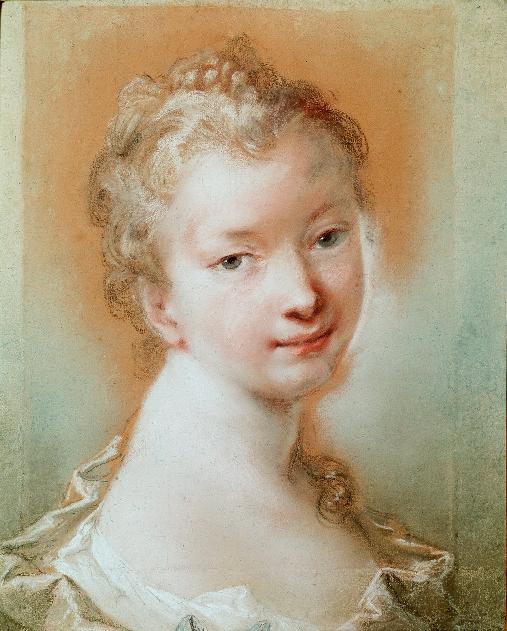 Portrett av en ung jente Pastell av Rosalba Carriera (1675-1757) Paris fra 1700-tallet, Louvre-museet av Rosalba Giovanna Carriera
