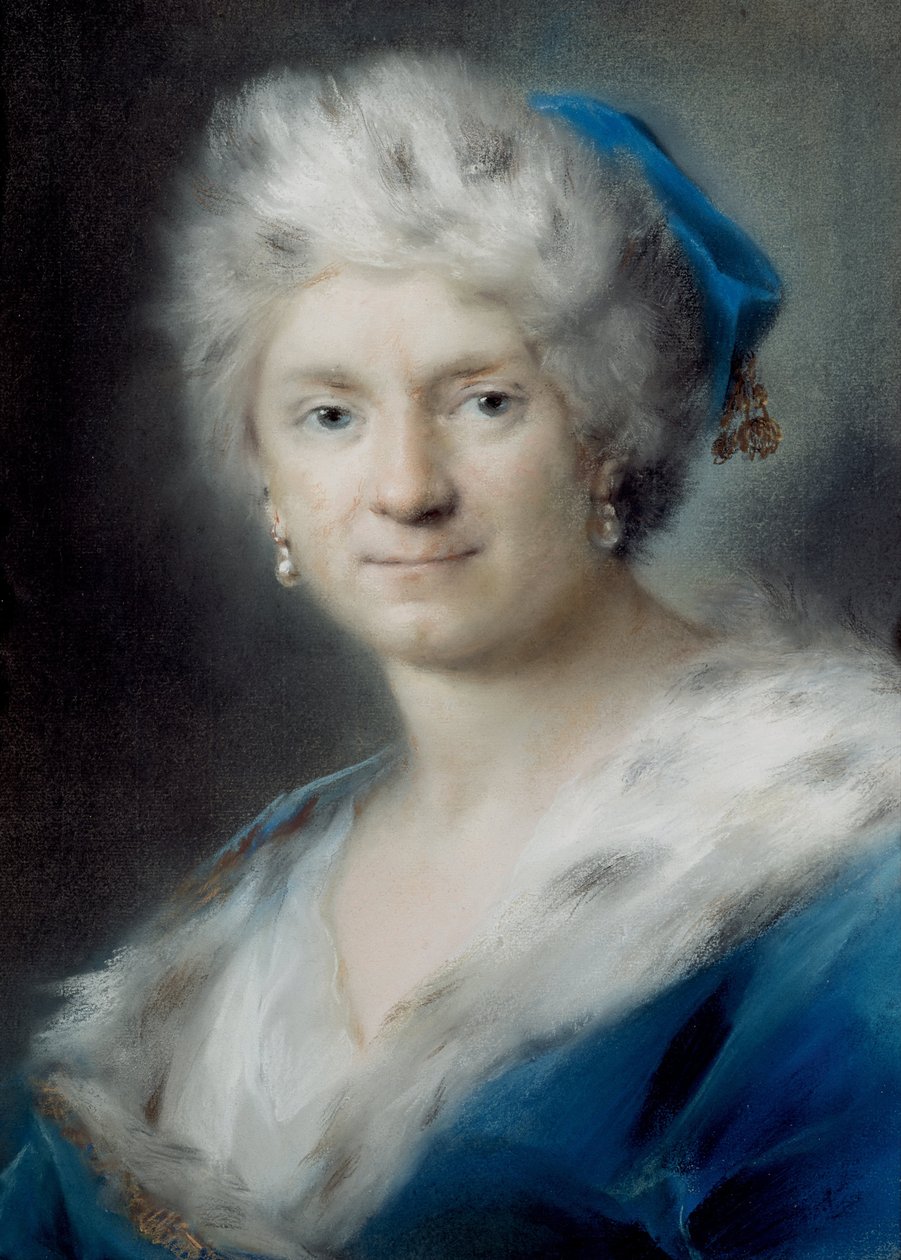 Selvportrett som vinter, 1731 av Rosalba Giovanna Carriera