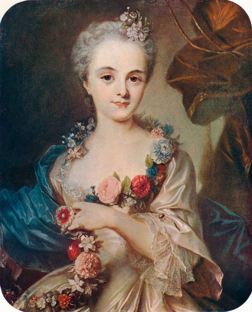 Portrett av en dame Marquise de Pompadour, 1700-tallet, 1906 av Rosalba Zuanna Carriera