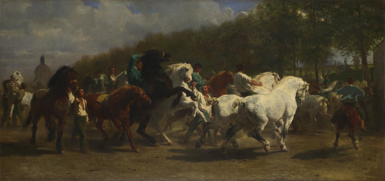 Hestemessen, 1855 av Rosa Bonheur