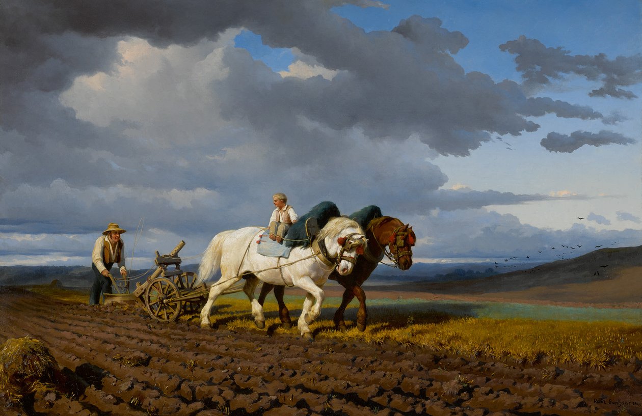 Pløyingen, 1844. av Rosa Bonheur