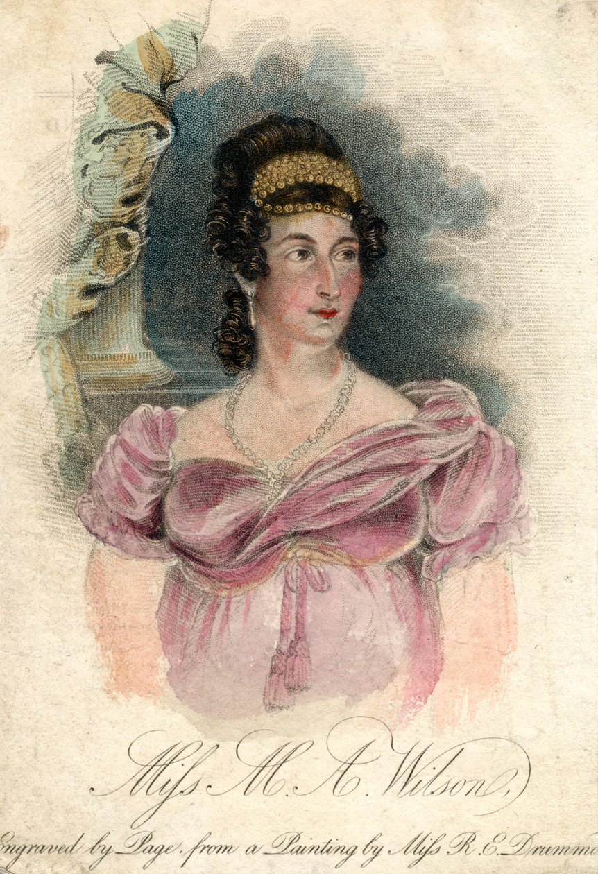Miss MA Wilson, c1820-1850 av Rose Emma Drummond