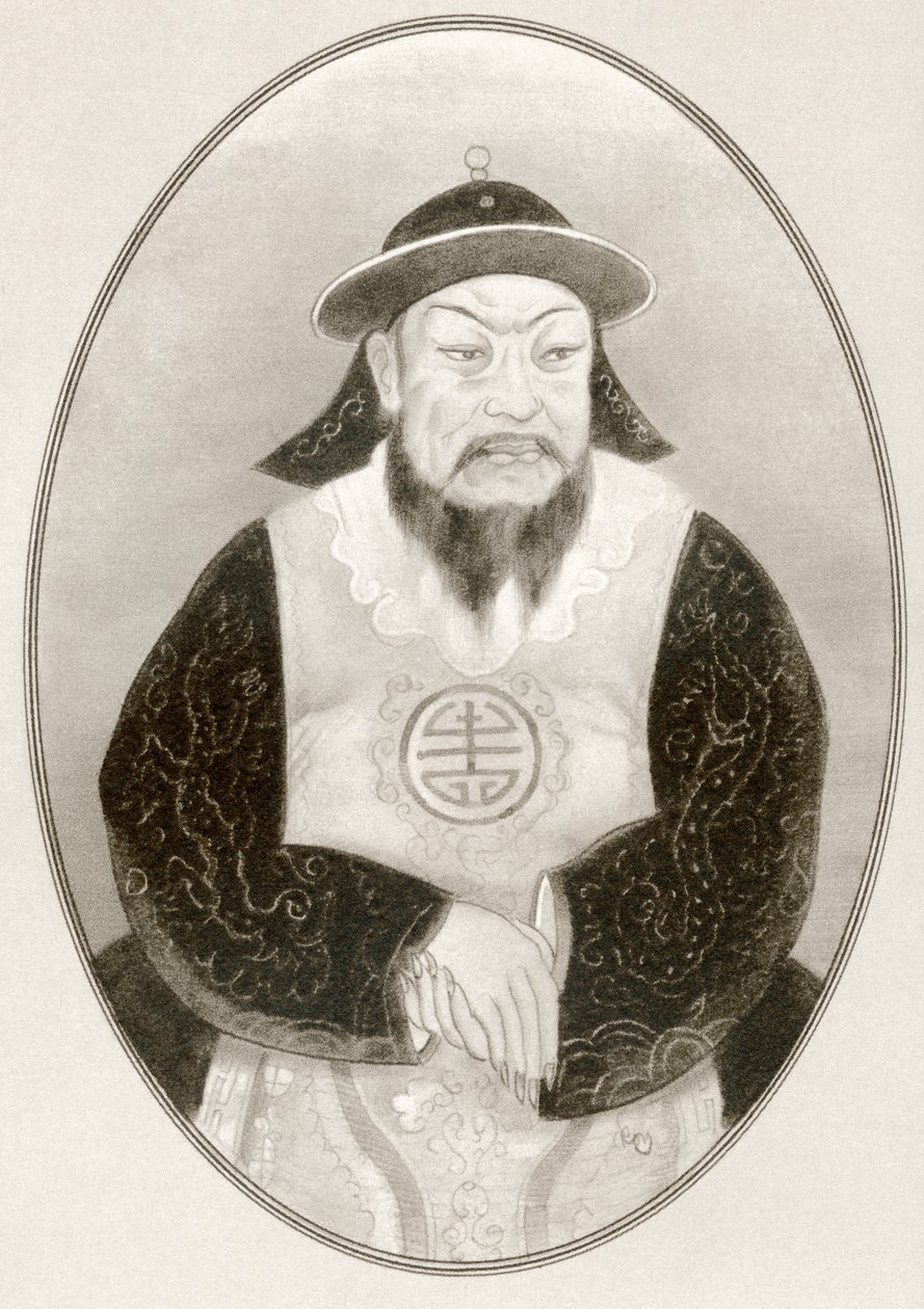 Kublai Khan, fra Living Biography of Famous Rulers. av Ross Gordon