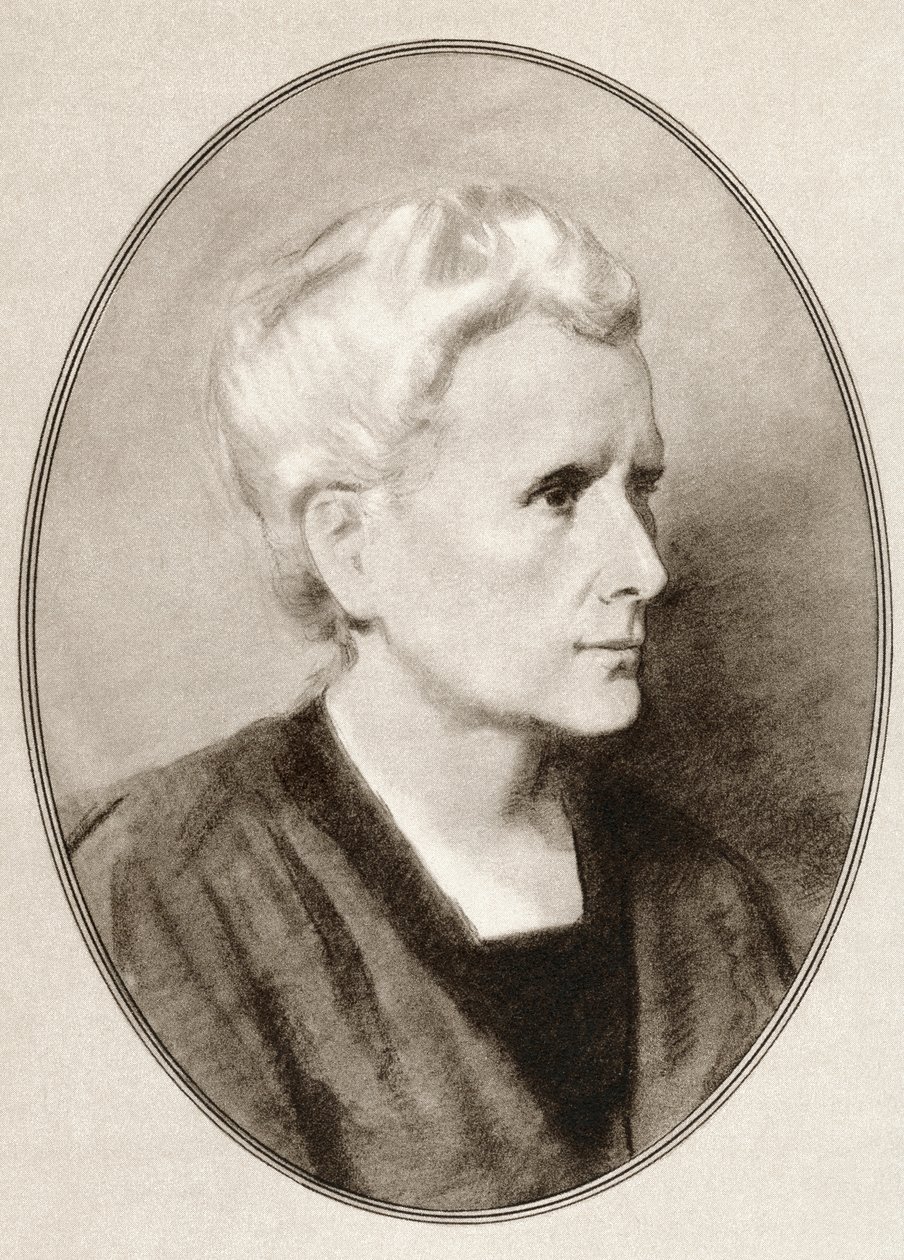 Marie Sklodowska Curie, fra Living Biography of Great Scientists. av Ross Gordon