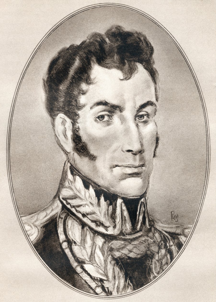 Simon Jose Antonio de la Santusima Trinidad Bolivar Palacios Ponte y Blanco, fra Living Biography of Famous Men. av Ross Gordon