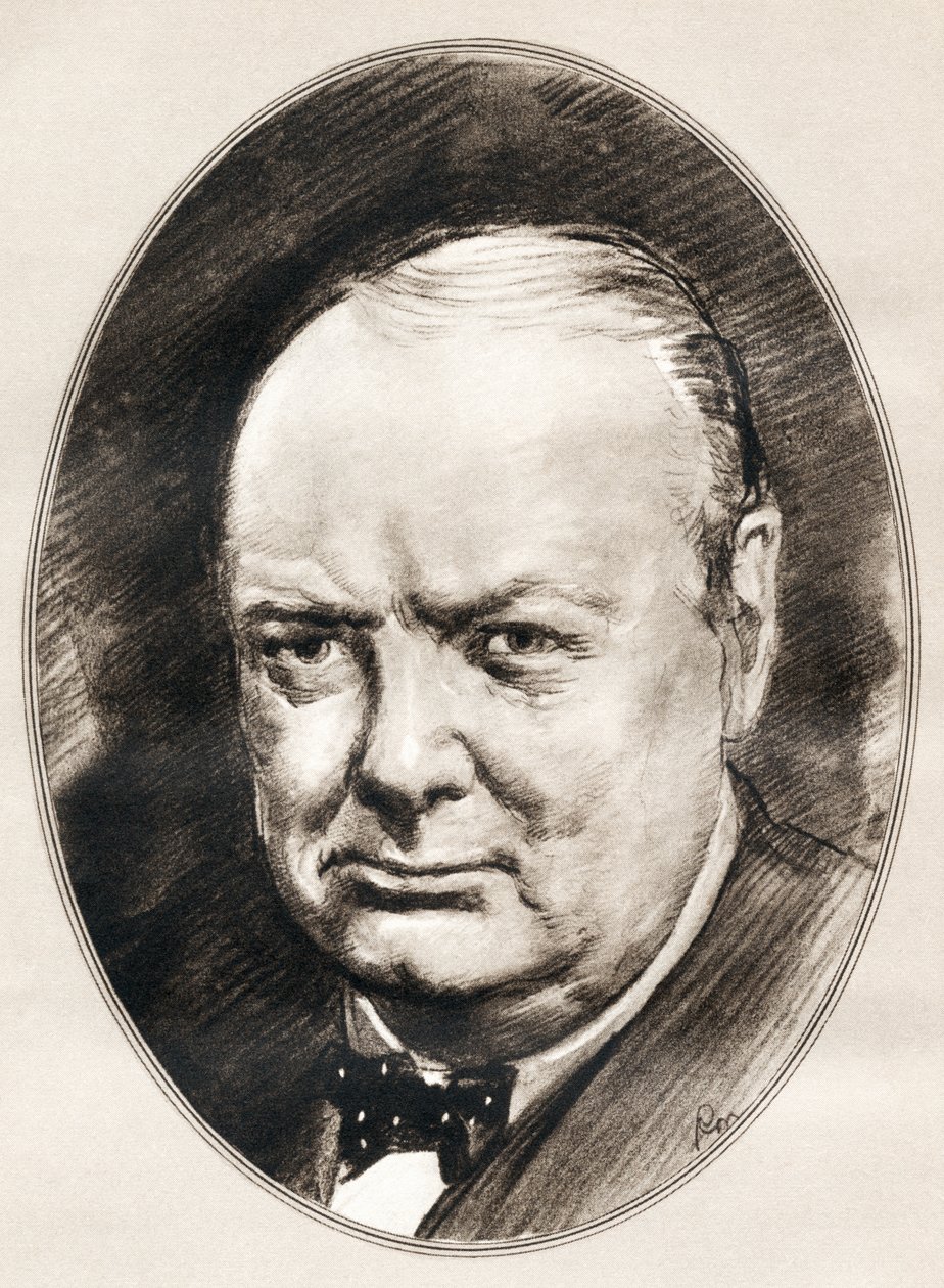 Sir Winston Leonard Spencer-Churchill, fra Living Biographies of Famous Men. av Ross Gordon