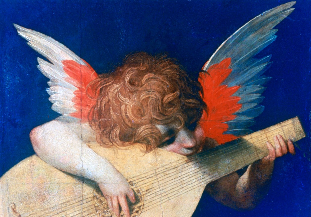Englemusiker, c1520 av Rosso Fiorentino