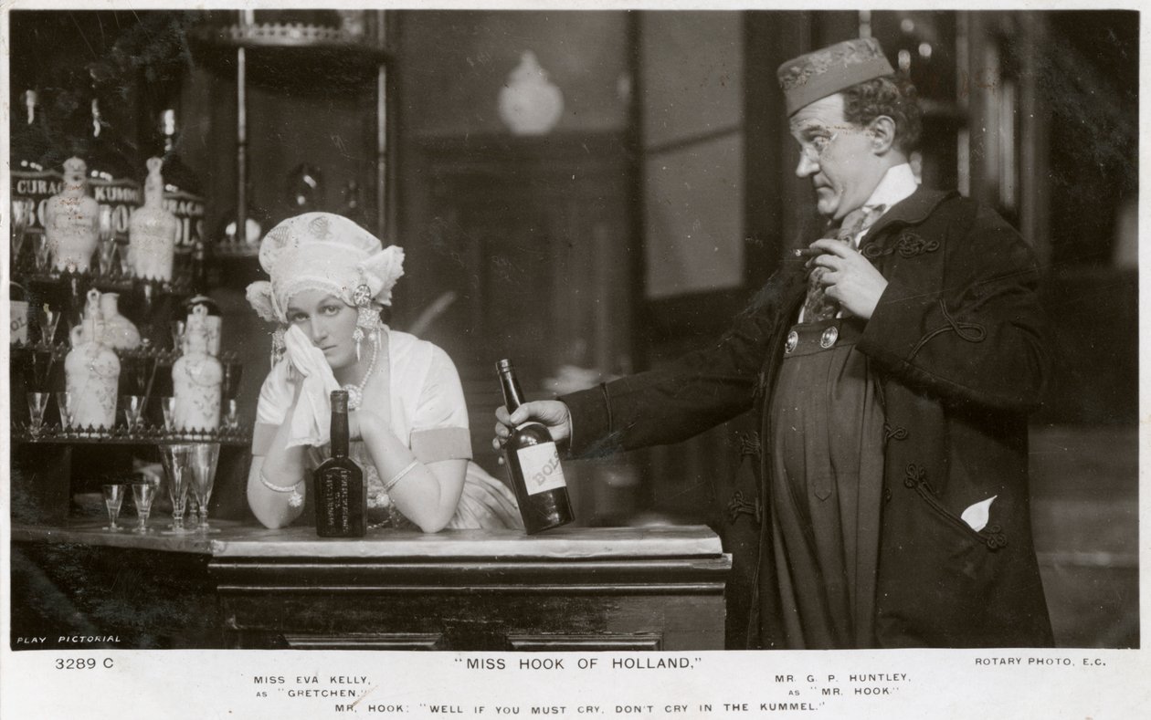 Eva Kelly og GP Huntley, britiske skuespillere, c1907. av Rotary Photo
