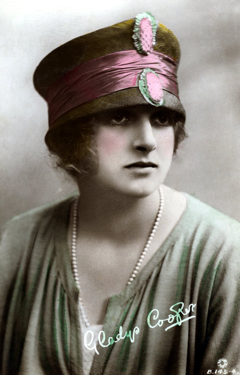 Gladys Cooper 1888-1971, engelsk skuespillerinne, tidlig på 1900-tallet. av Rotary Photo