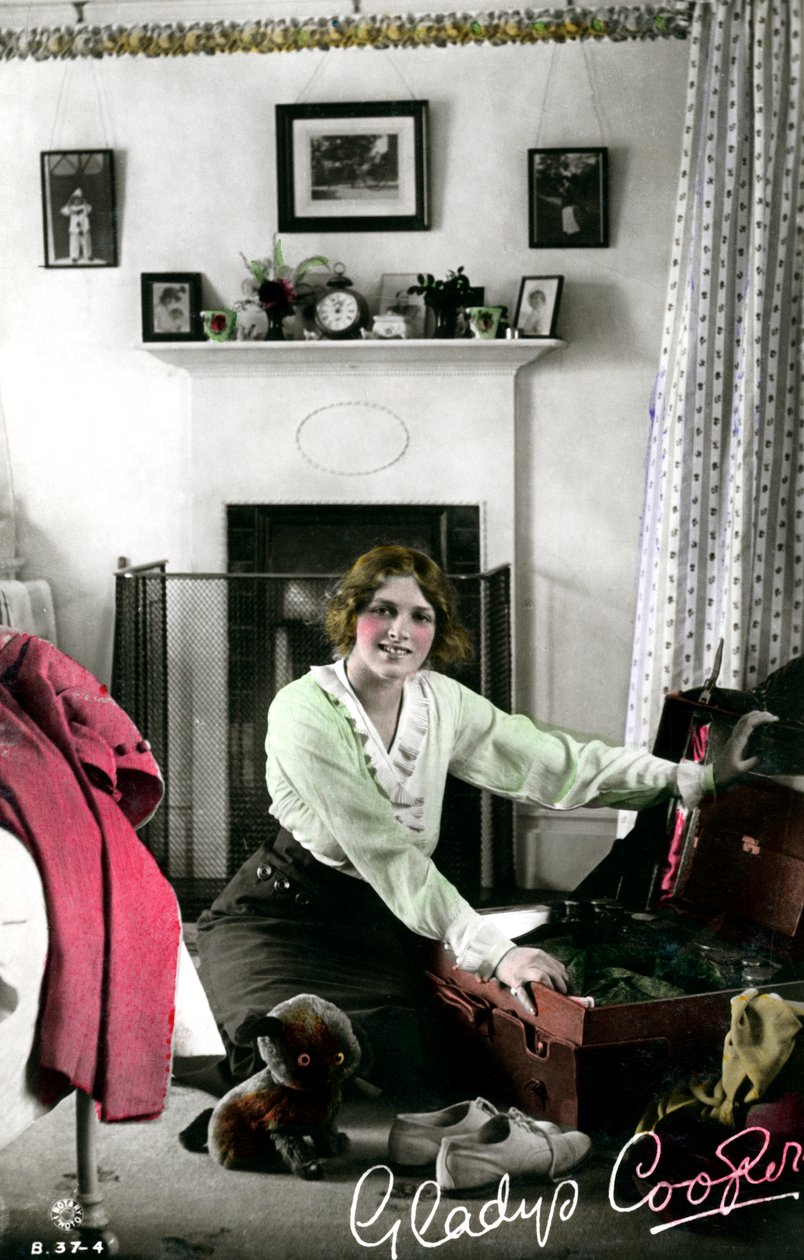 Gladys Cooper 1888-1971, engelsk skuespillerinne, tidlig på 1900-tallet. av Rotary Photo