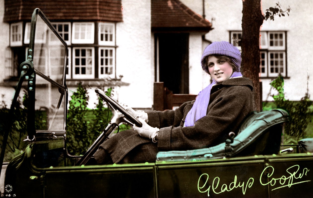 Gladys Cooper 1888-1971, engelsk skuespillerinne, tidlig på 1900-tallet. av Rotary Photo