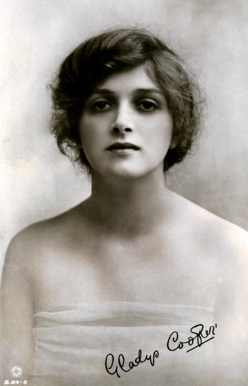 Gladys Cooper 1888-1971, engelsk skuespillerinne, tidlig på 1900-tallet. av Rotary Photo