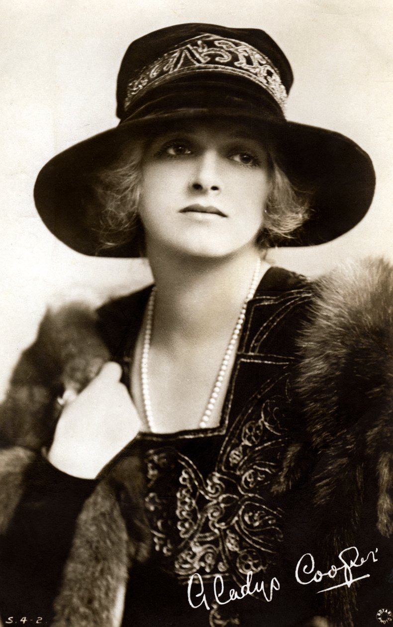 Gladys Cooper 1888-1971, engelsk skuespillerinne, tidlig på 1900-tallet. av Rotary Photo