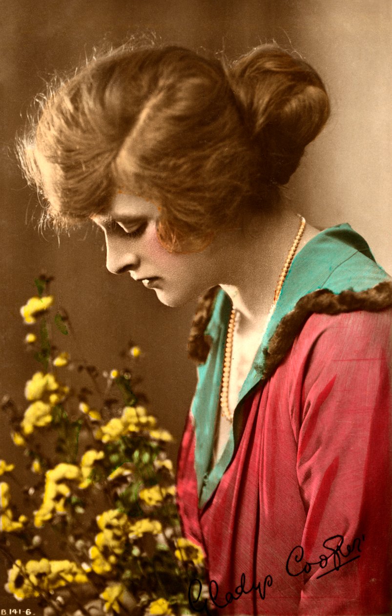 Gladys Cooper 1888-1971, engelsk skuespillerinne, tidlig på 1900-tallet. av Rotary Photo