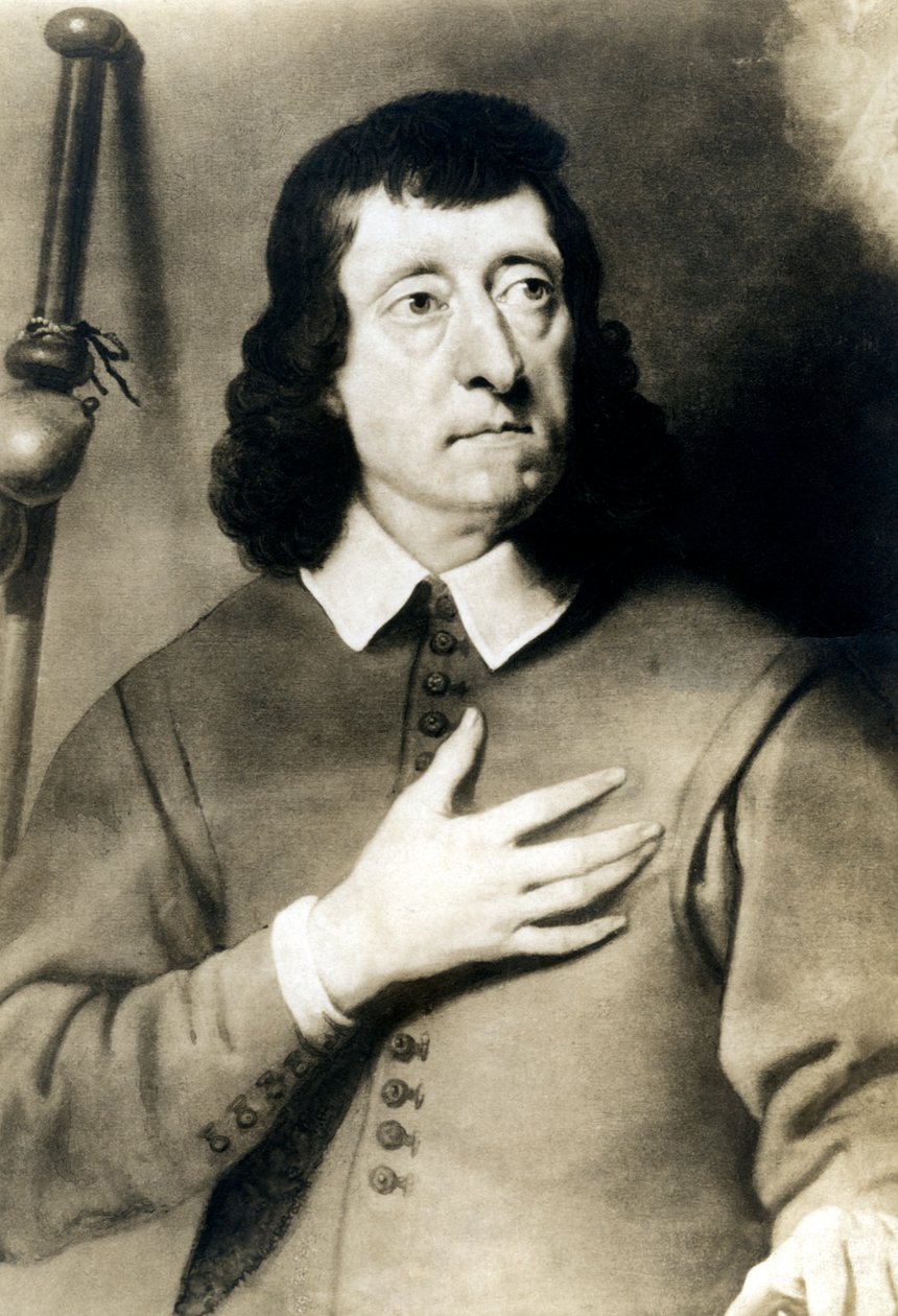 John Milton 1608-1674, engelsk poet, tidlig på 1900-tallet. av Rotary Photo