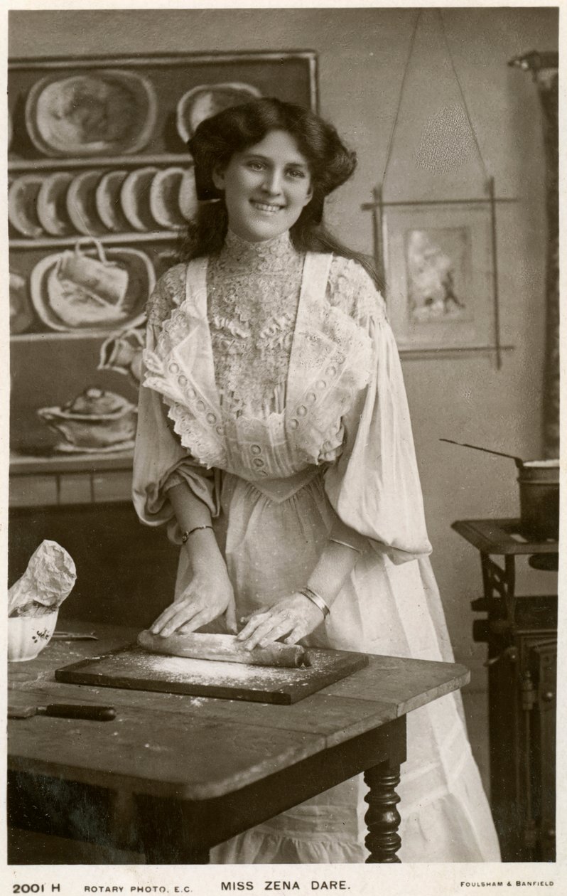 Zena Dare , britisk skuespillerinne, ca 1900-tallet. av Rotary Photo