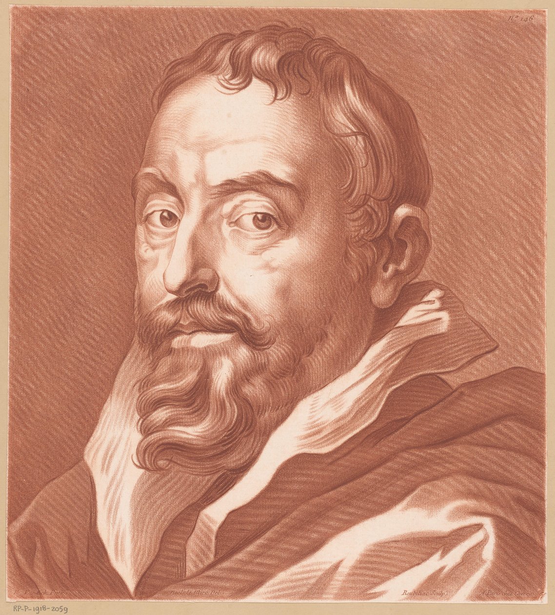 Byste av en mann av Louis François Roubillac
