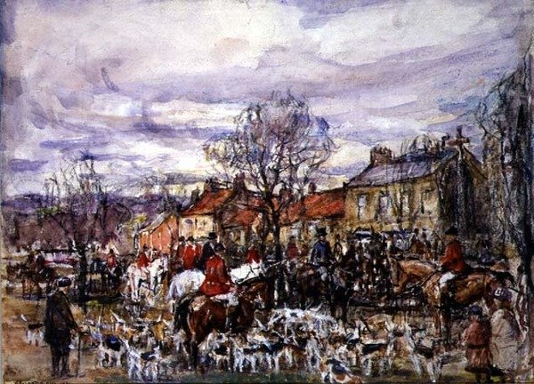 Meet of Hounds av Rowland Henry Hill