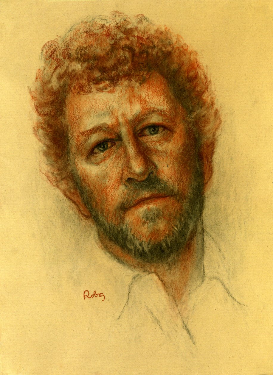 Sebastian Faulks portrett av Zsuzsi Roboz i pasteller ca av Rudolf Eichstaedt