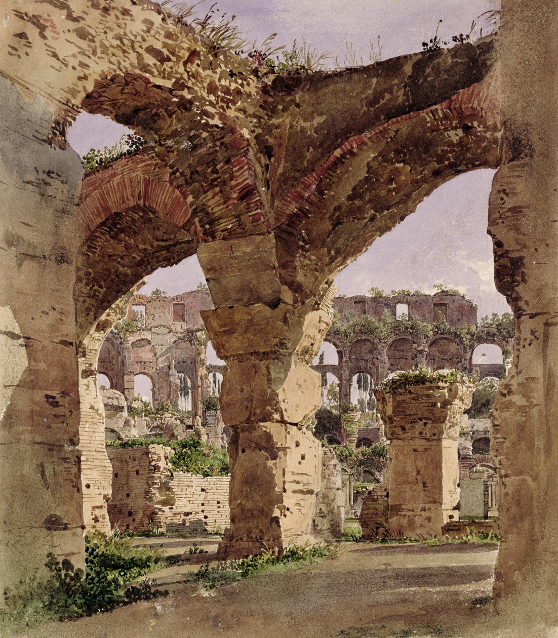Colosseum, Roma, 1835 av Rudolf von Alt