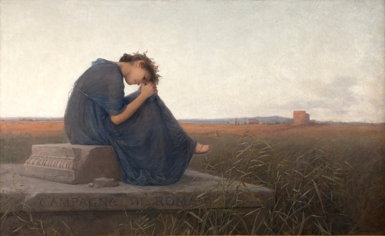Roma landsbygda. Grabmal der Caecilia Metella av Rudolf Bacher