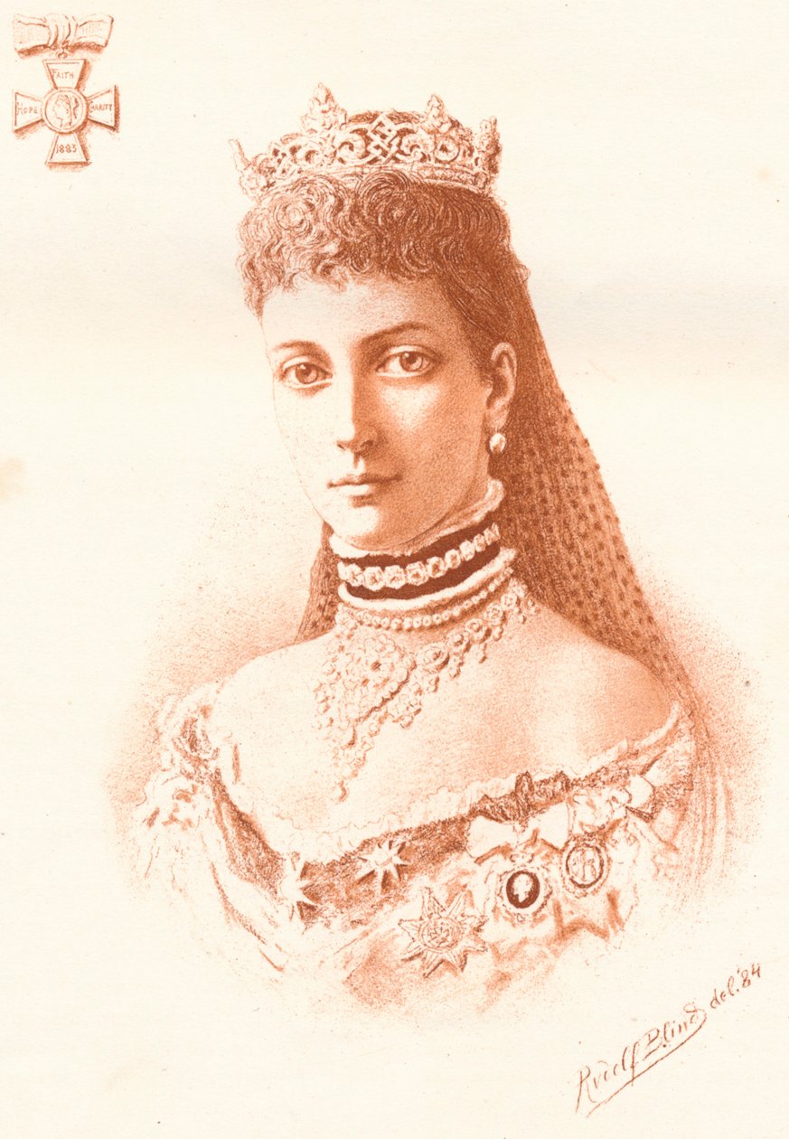 Hennes Kongelige Høyhet Prinsessen av Wales, 1884 av Rudolf Blind