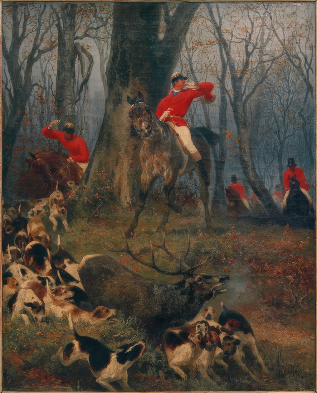 Parforcejakt av Rudolf Carl Huber