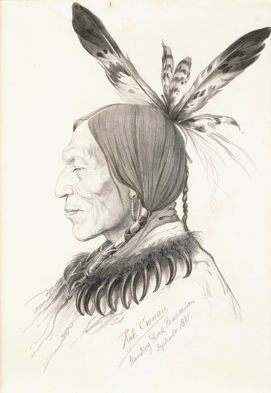 Heu-Topa, Four Horns or Jagoo, The Storyteller, Chief of the Hunkpapa Sioux av Rudolf Cronau