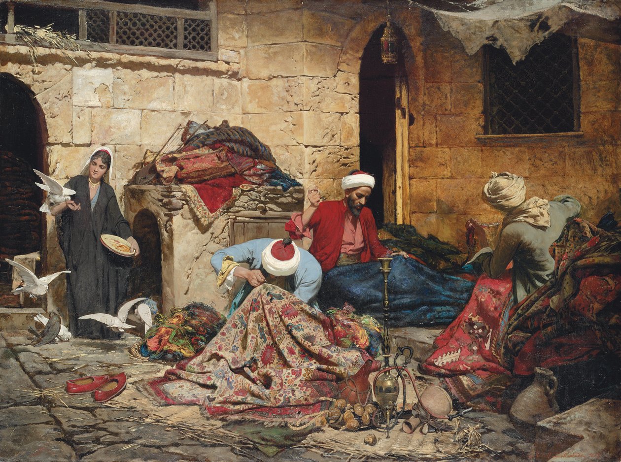The Carpet Menders, 1883 av Rudolf Der G. Swoboda