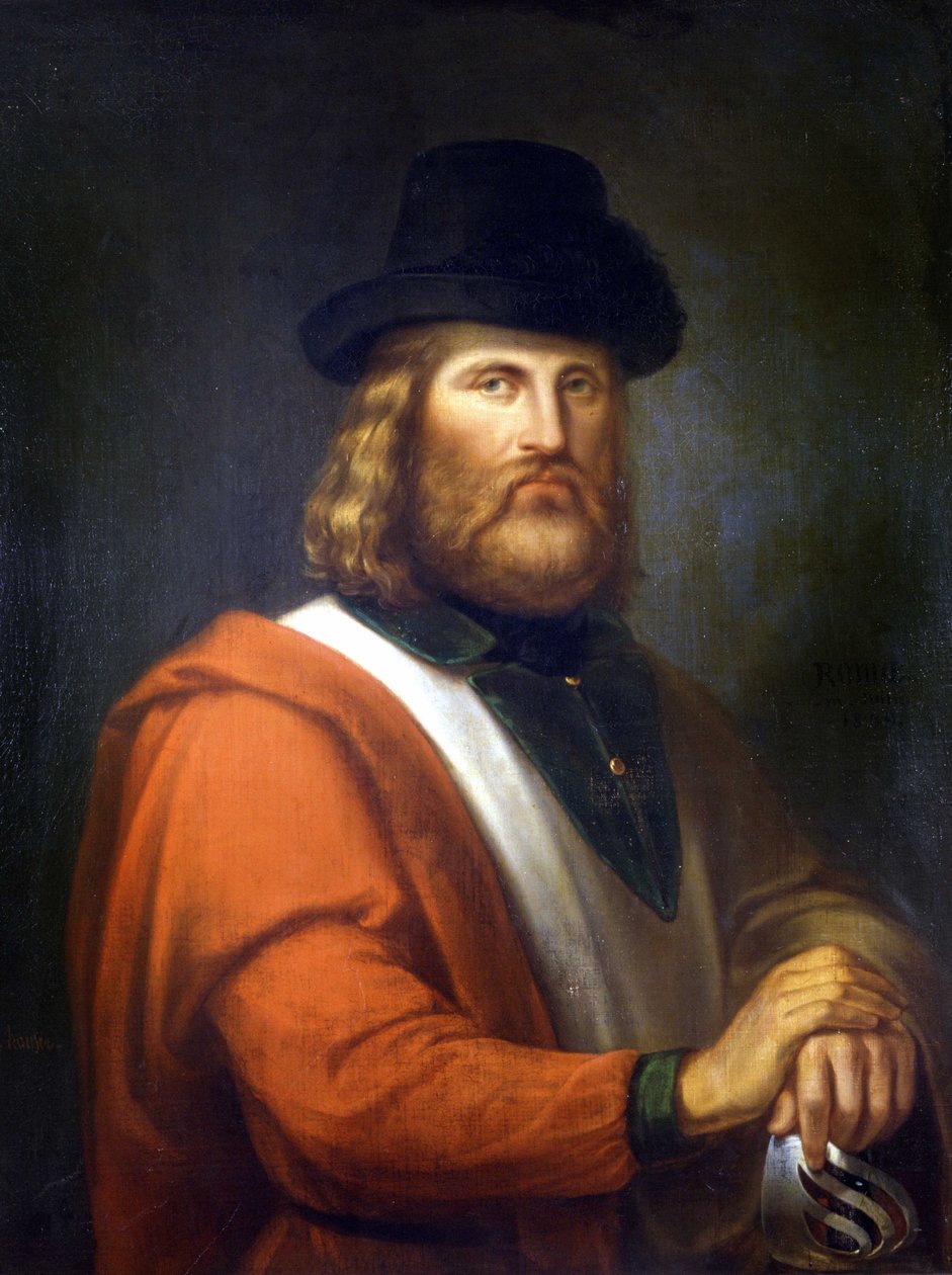 Giuseppe Garibaldi-maleri av REHauser av Rudolf Eduard Hauser