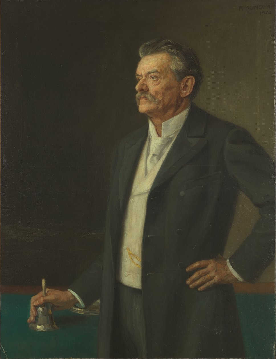 Presidenten for Riksdagen, Dr. Theodor Kathrein av Rudolf Konopa