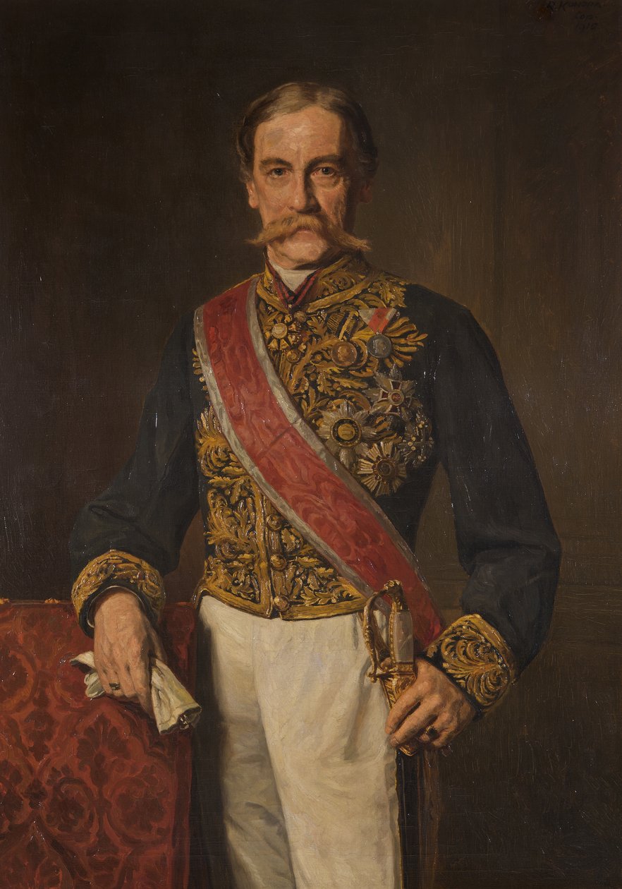 Minister Karl Hohenwart, greve av Gerlachstein av Rudolf Konopa