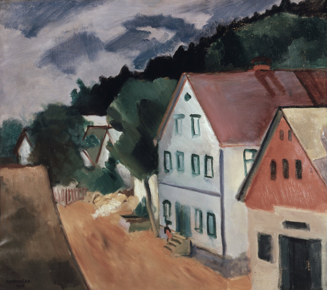 Vei i en landsby av Rudolf Kremlicka