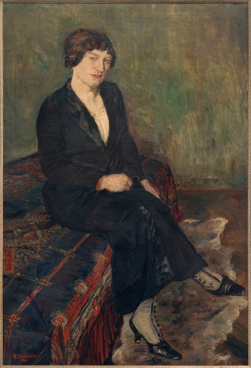 søsteren til kunstneren av Rudolf Schlichter