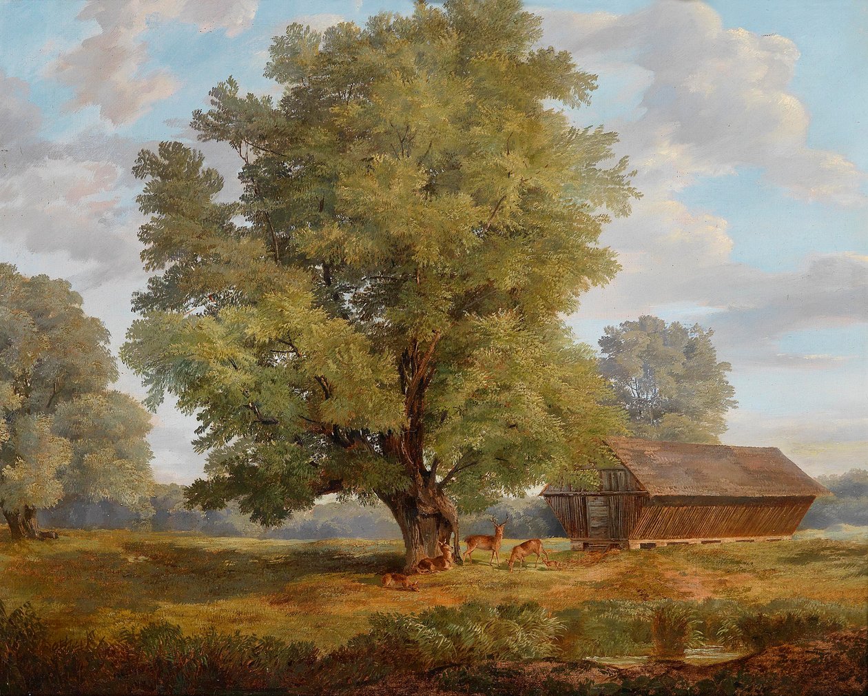 Hjort i Praterau av Rudolf Swoboda