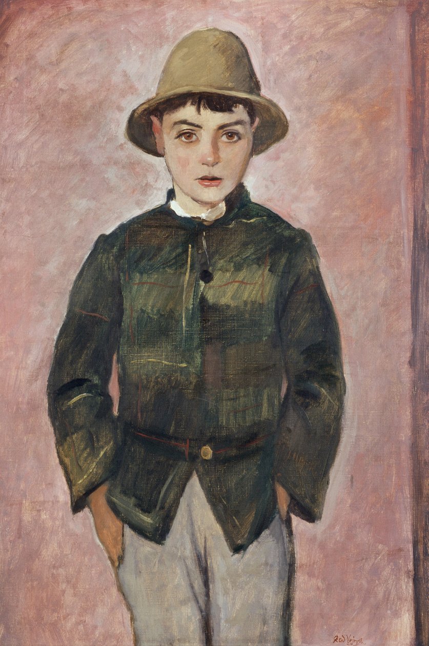 Country Boy, rundt 1928 (olje på lerret) av Rudolf Vejrych