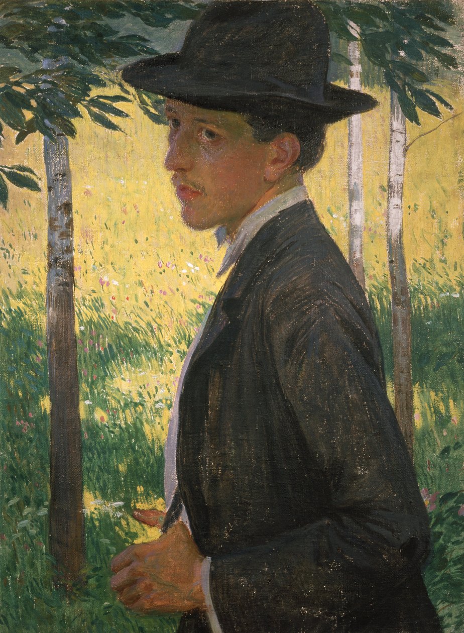 Selvportrett, rundt 1905 (olje på lerret) av Rudolf Vejrych