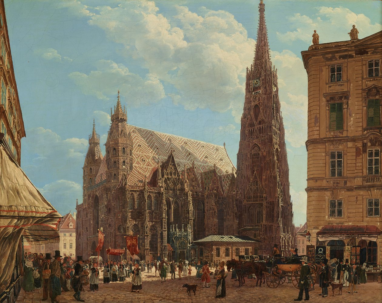 Stefansdomen i Wien av Rudolf von Alt